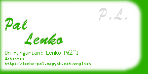 pal lenko business card